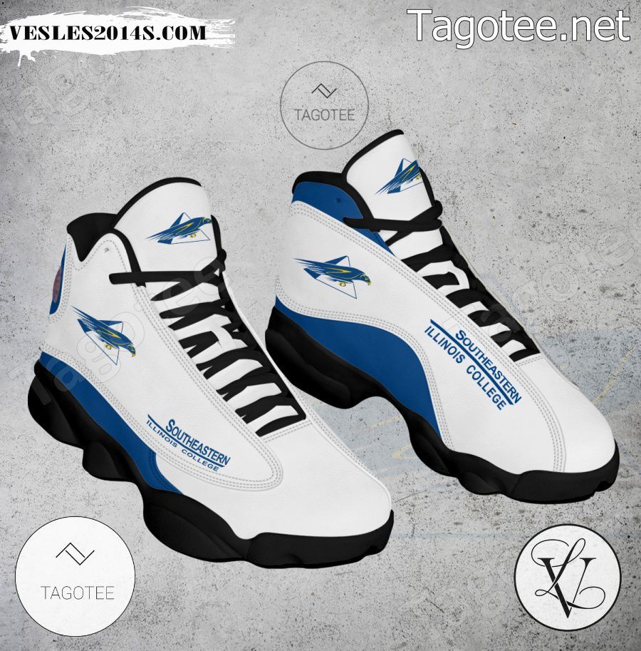 Southeastern Illinois College Logo Air Jordan 13 Shoes - EmonShop-a