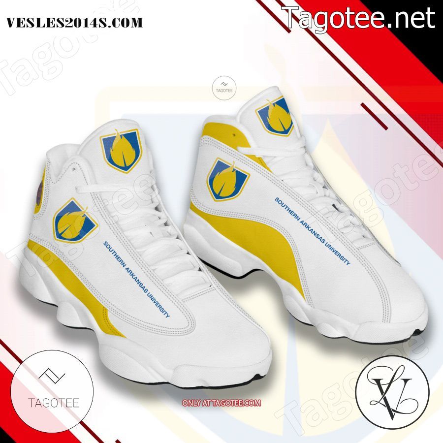 Southern-Arkansas-University Logo Air Jordan 13 Shoes - EmonShop a