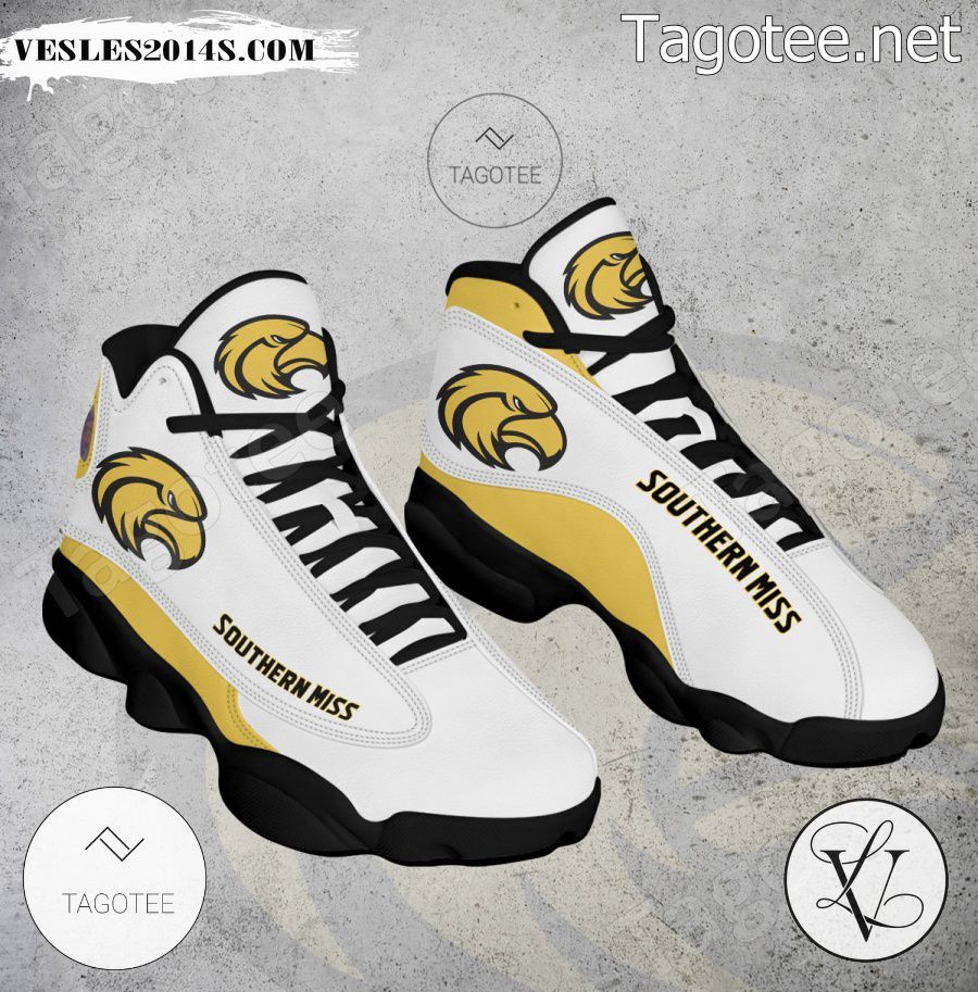 Southern Miss NCAA Logo Air Jordan 13 Shoes - BiShop-a