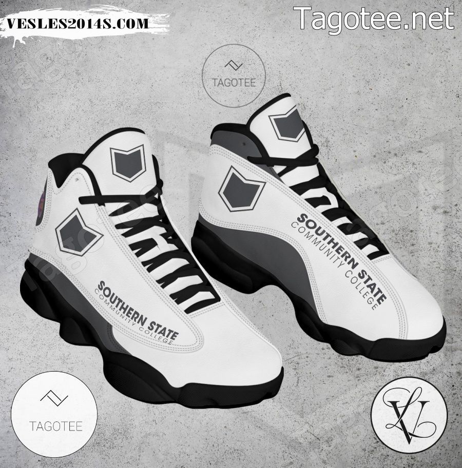 Southern State Community College Logo Air Jordan 13 Shoes - EmonShop-a