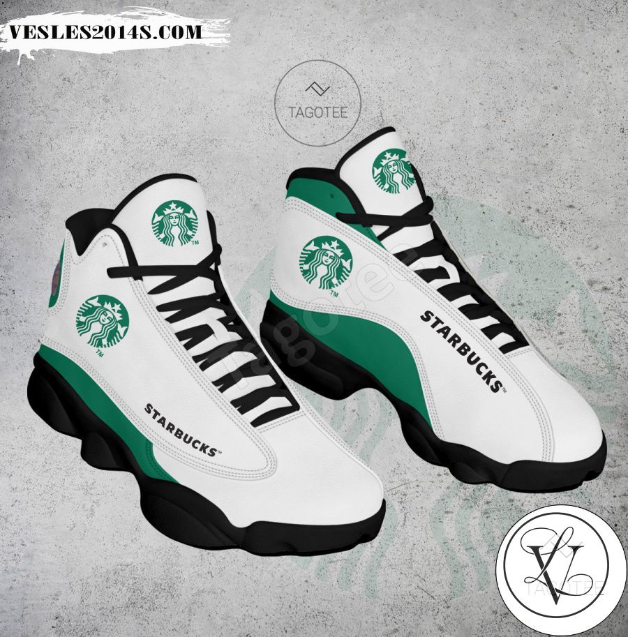 Starbucks Logo Air Jordan 13 Shoes - MiuShop-a