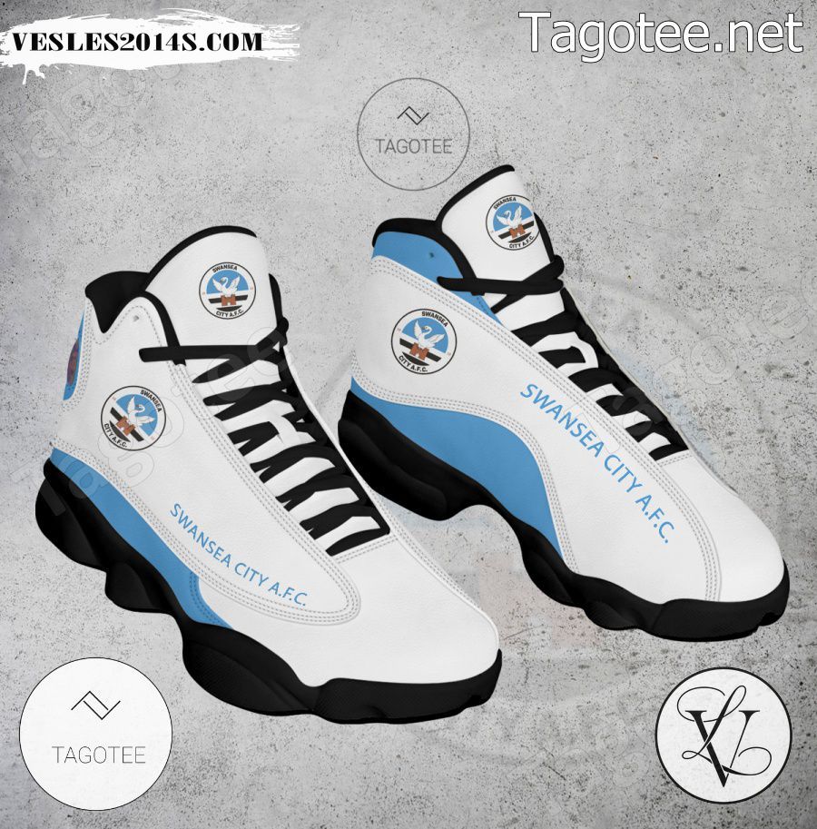 Swansea City Logo Air Jordan 13 Shoes - EmonShop-a