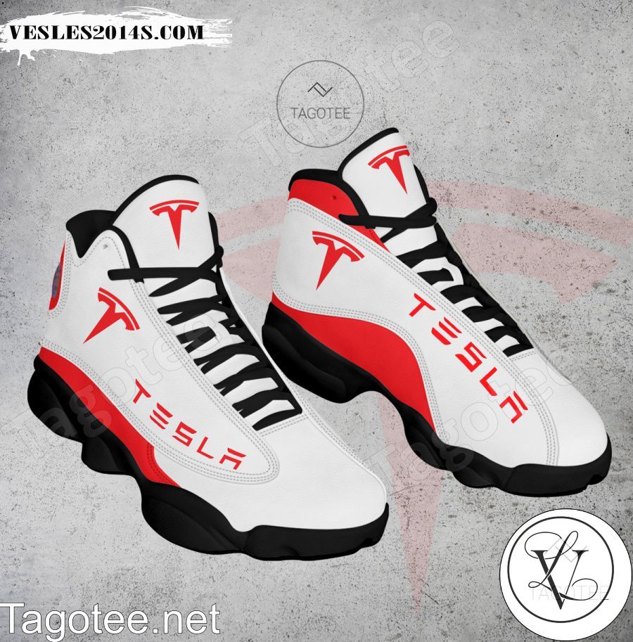 Tesla Logo Air Jordan 13 Shoes - EmonShop-a