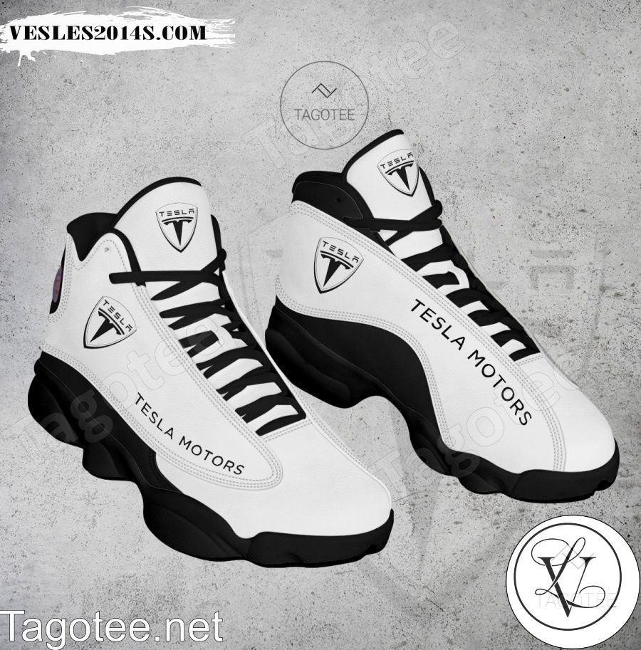 Tesla Motors Logo Air Jordan 13 Shoes - EmonShop-a