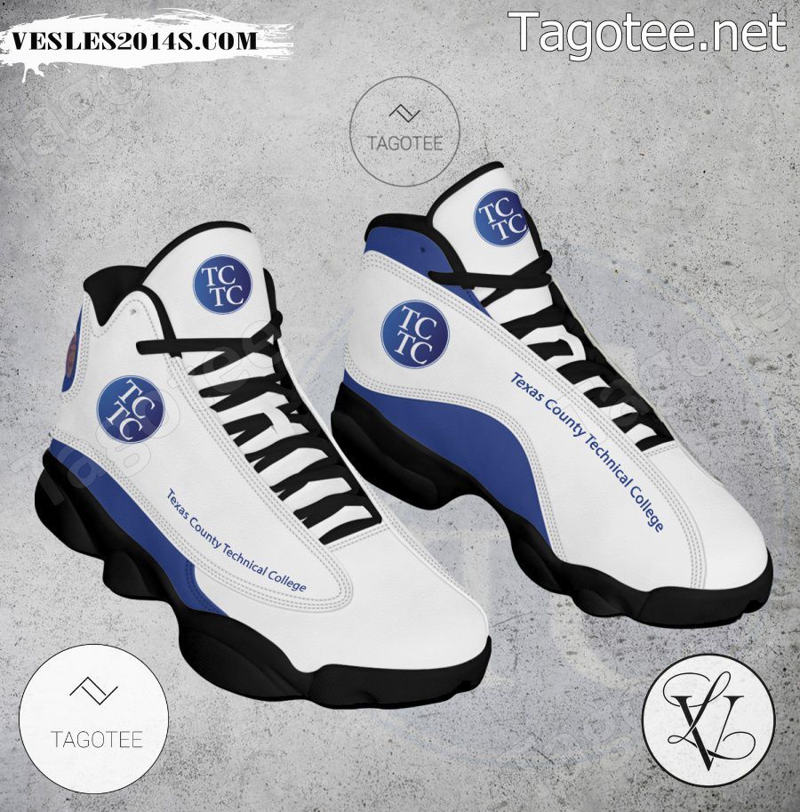 Texas County Technical College Logo Air Jordan 13 Shoes - EmonShop-a