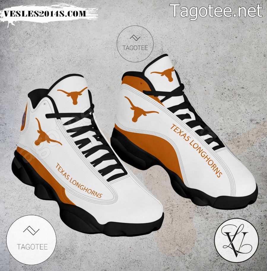 Texas Longhorns NCAA Logo Air Jordan 13 Shoes - BiShop-a