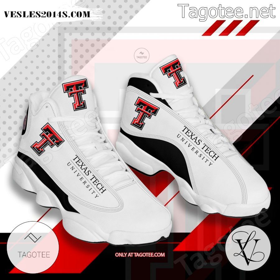 Texas-Tech-University Logo Air Jordan 13 Shoes - EmonShop a