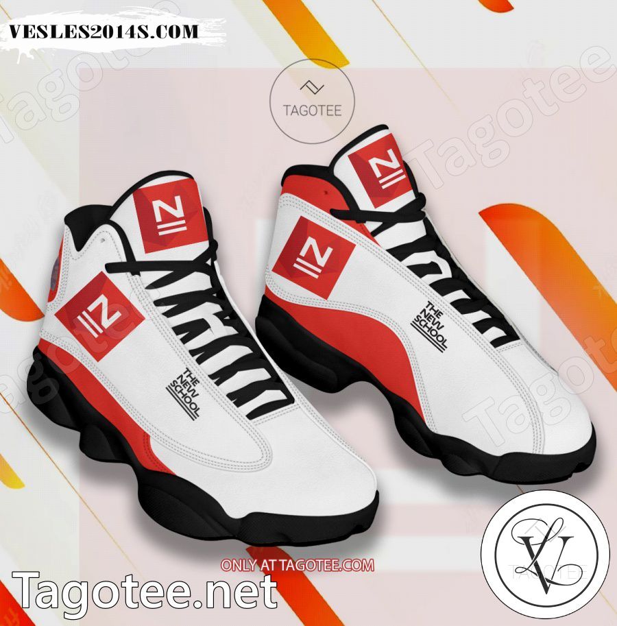 The-New-School Logo Air Jordan 13 Shoes - BiShop a
