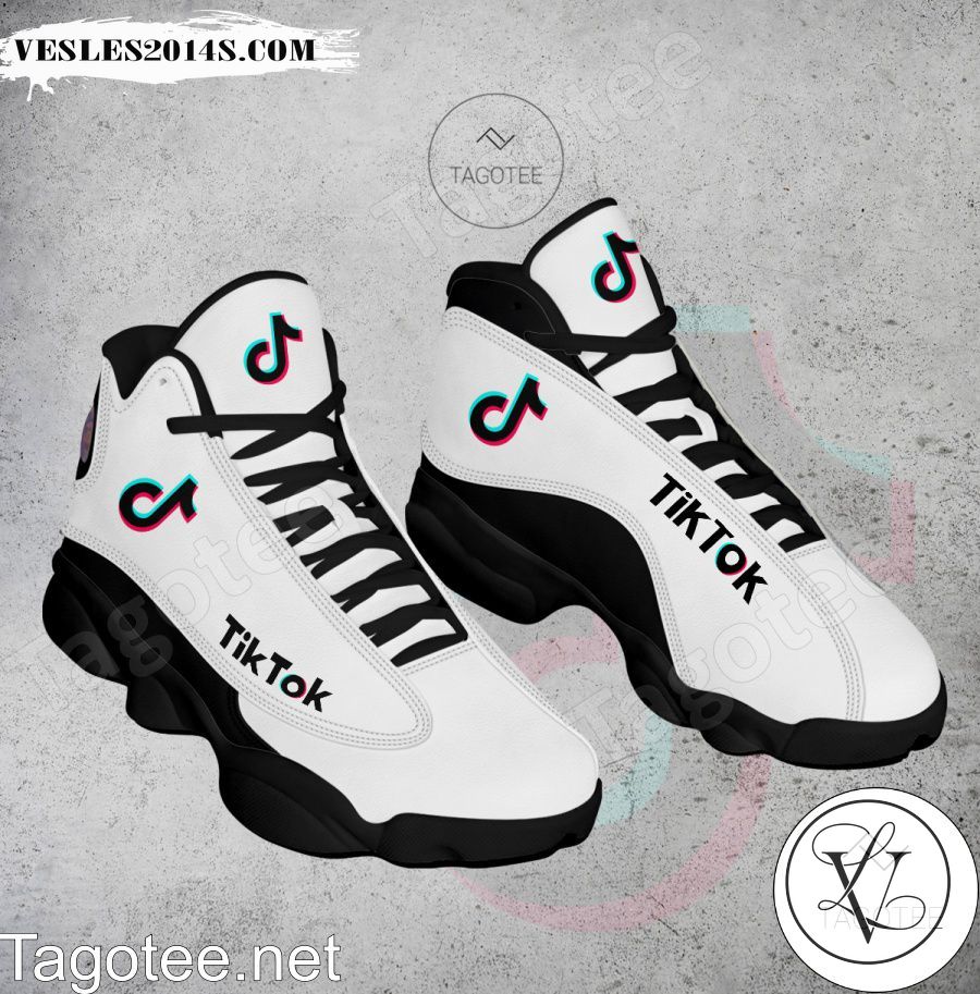 TikTok Logo Air Jordan 13 Shoes - EmonShop-a