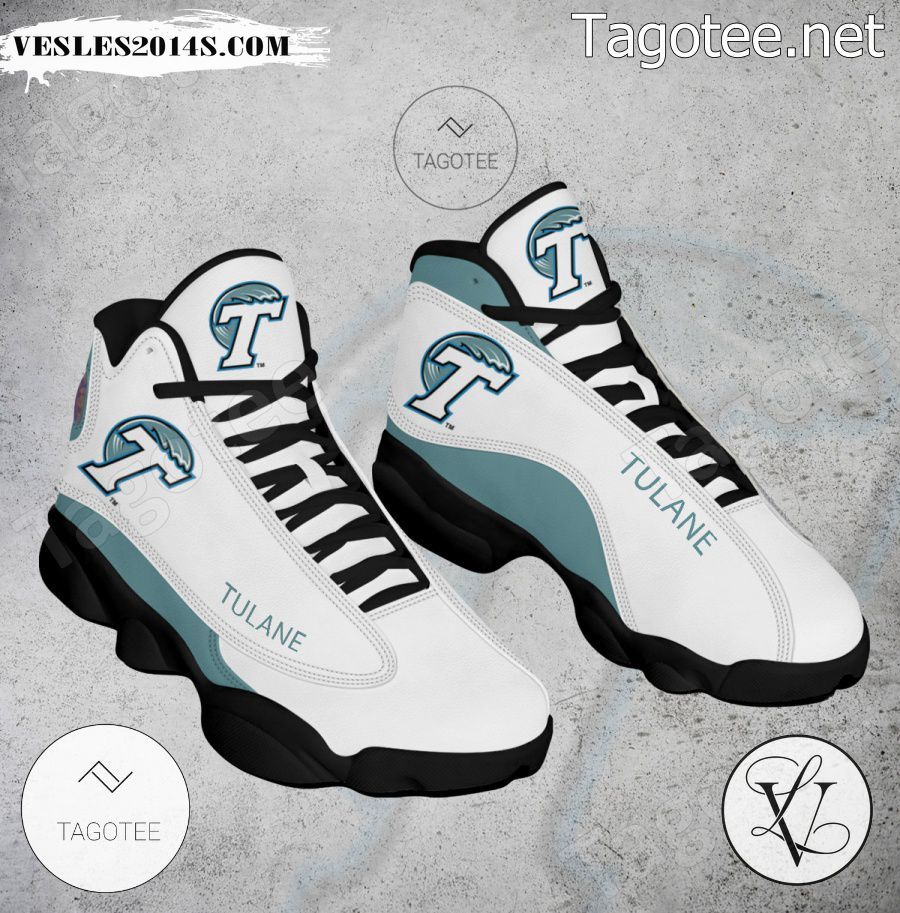 Tulane NCAA Logo Air Jordan 13 Shoes - BiShop-a