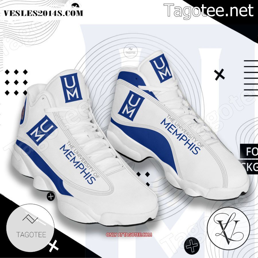 University-of-Memphis Logo Air Jordan 13 Shoes - EmonShop a