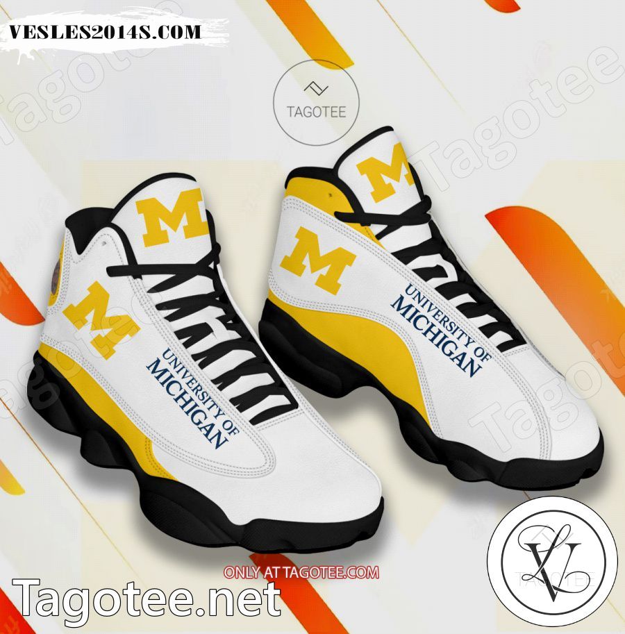 University-of-Michigan Logo Air Jordan 13 Shoes - BiShop a