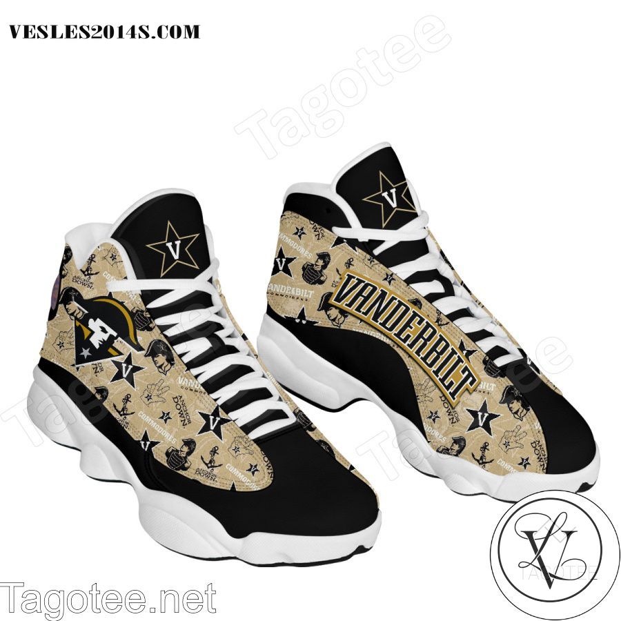 Vanderbilt Commodores Air Jordan 13 Shoes-a