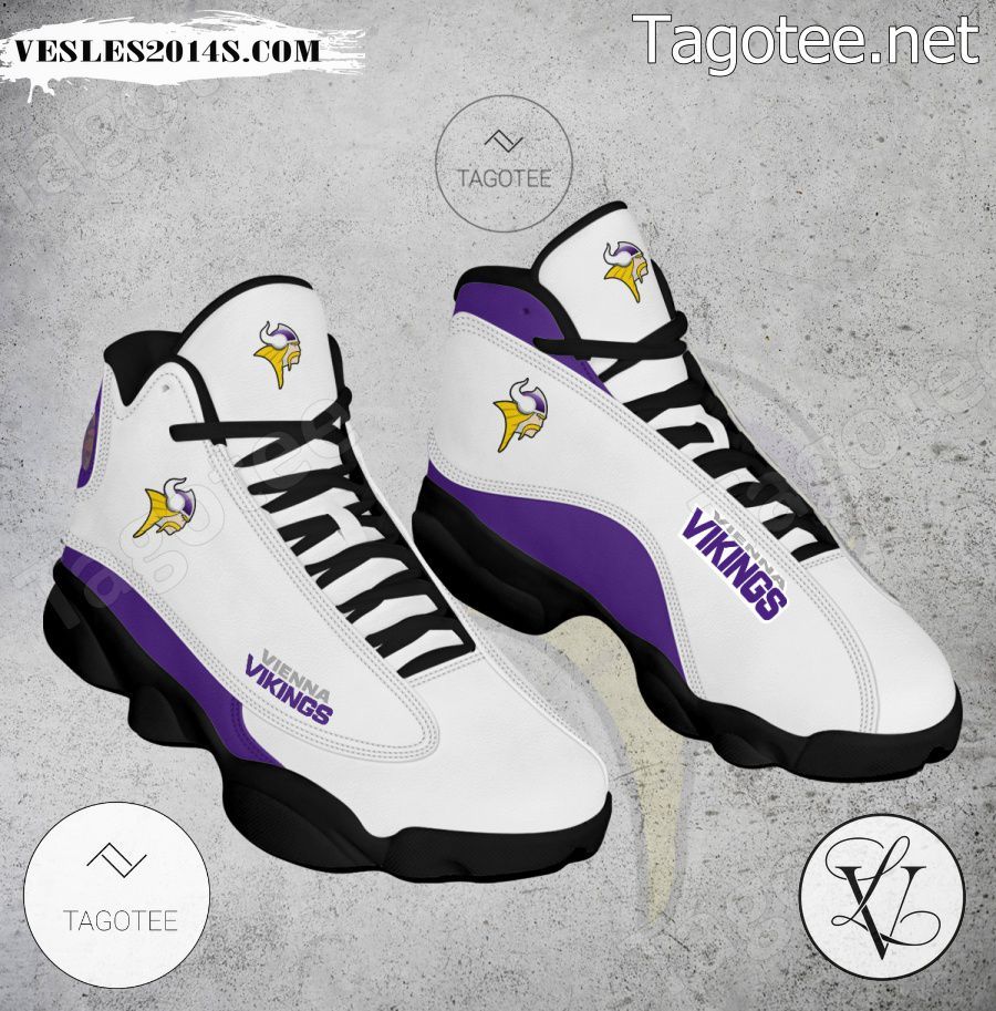 Vikings Vienna Logo Air Jordan 13 Shoes - EmonShop-a