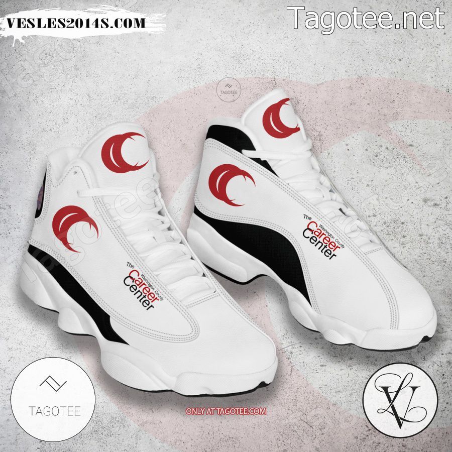 Washington-County-Career-Center-Adult-Technical-Training-Logo-Air-Jordan-13-Shoes-1