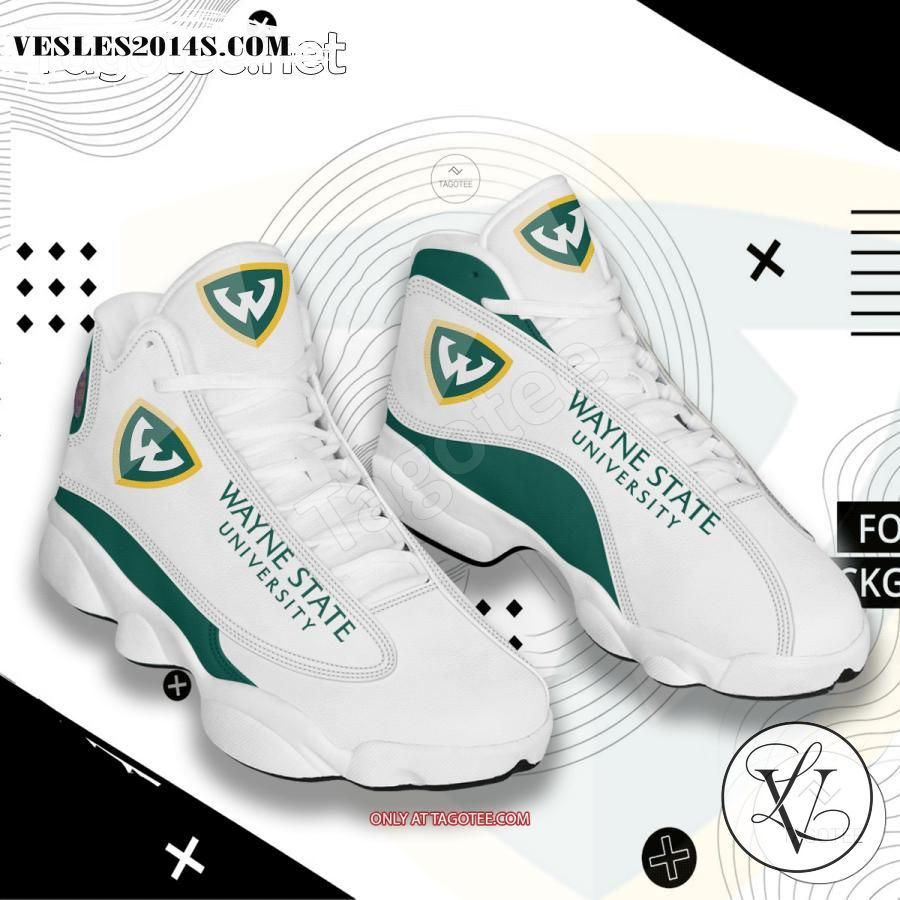 Wayne-State-University Air Jordan 13 Shoes - BiShop a