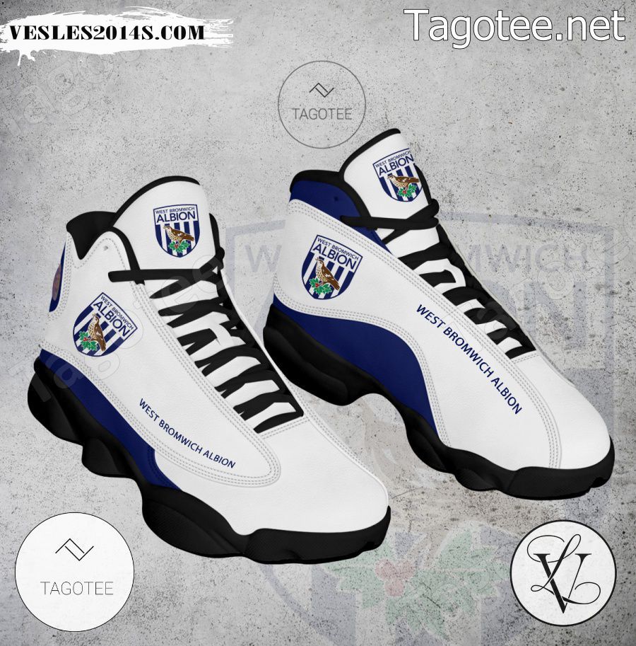West Bromwich Albion Logo Air Jordan 13 Shoes - BiShop-a