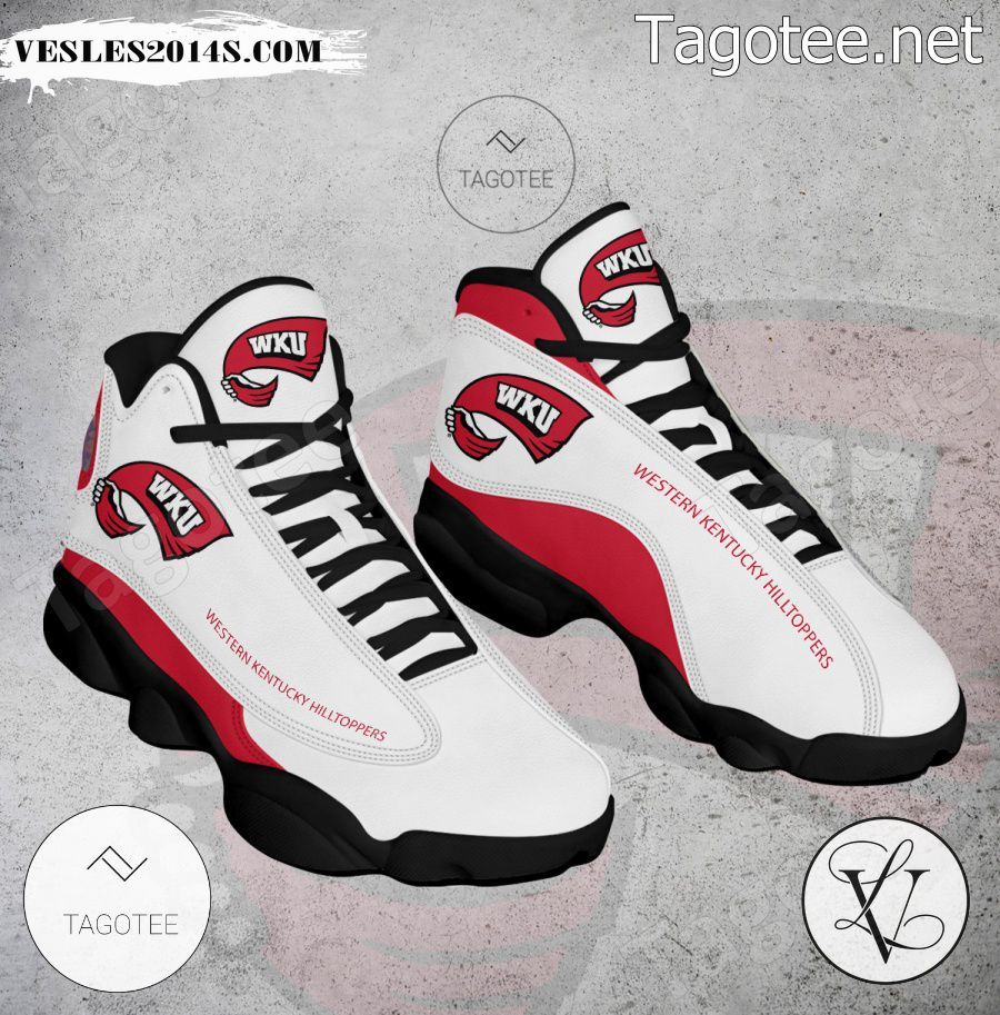 Western Kentucky Hilltoppers NCAA Logo Air Jordan 13 Shoes - BiShop-a