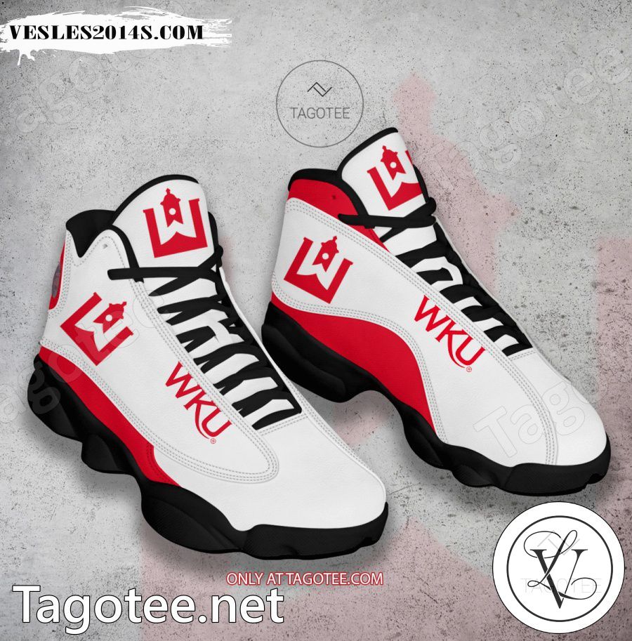 Western-Kentucky-University Logo Air Jordan 13 Shoes - BiShop a
