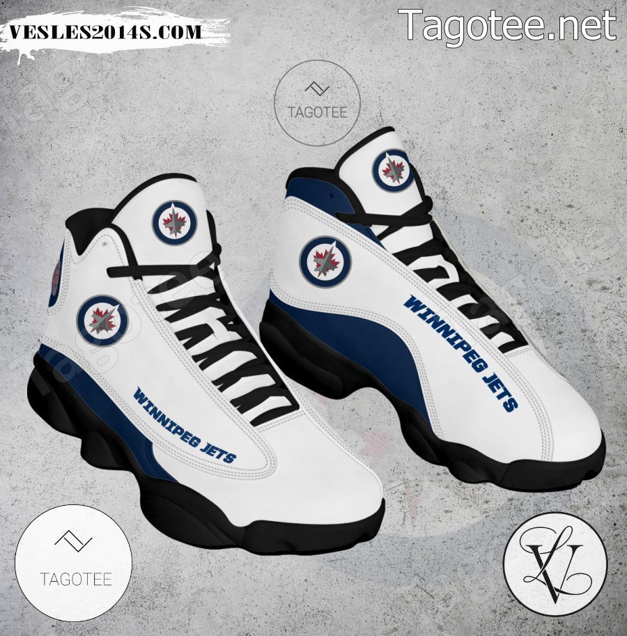 Winnipeg Jets Logo Air Jordan 13 Shoes - EmonShop-a