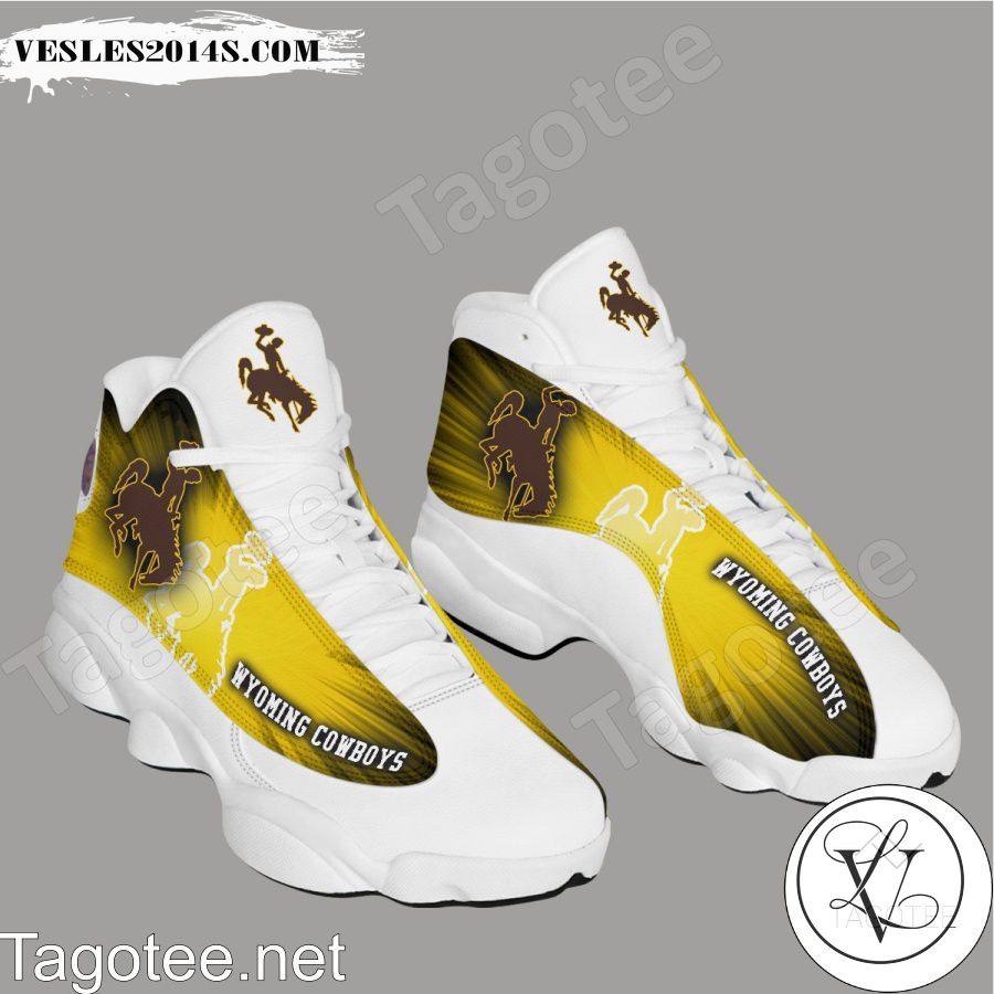 Wyoming Cowboys Air Jordan 13 Shoes-a