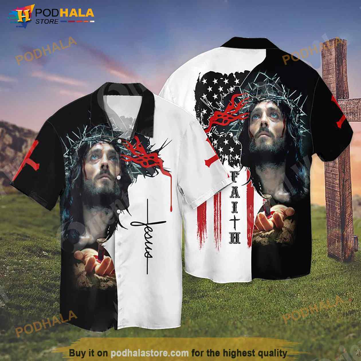 4th Of July Jesus Hawaiian Shirt 4th Of July Jesus Hawaiian Shirt