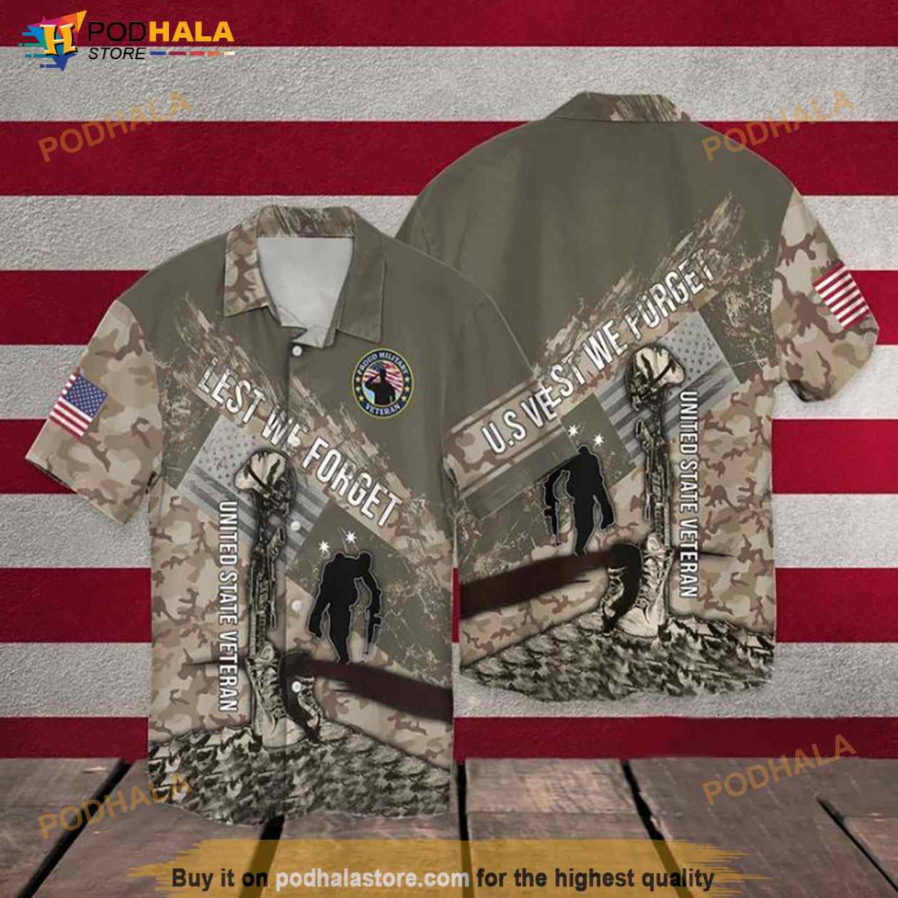 4th Of July Memorial Day Lest We Forget United State Veteran Hawaiian Shirt 4th Of July Memorial Day Lest We Forget United State Veteran Hawaiian Shirt
