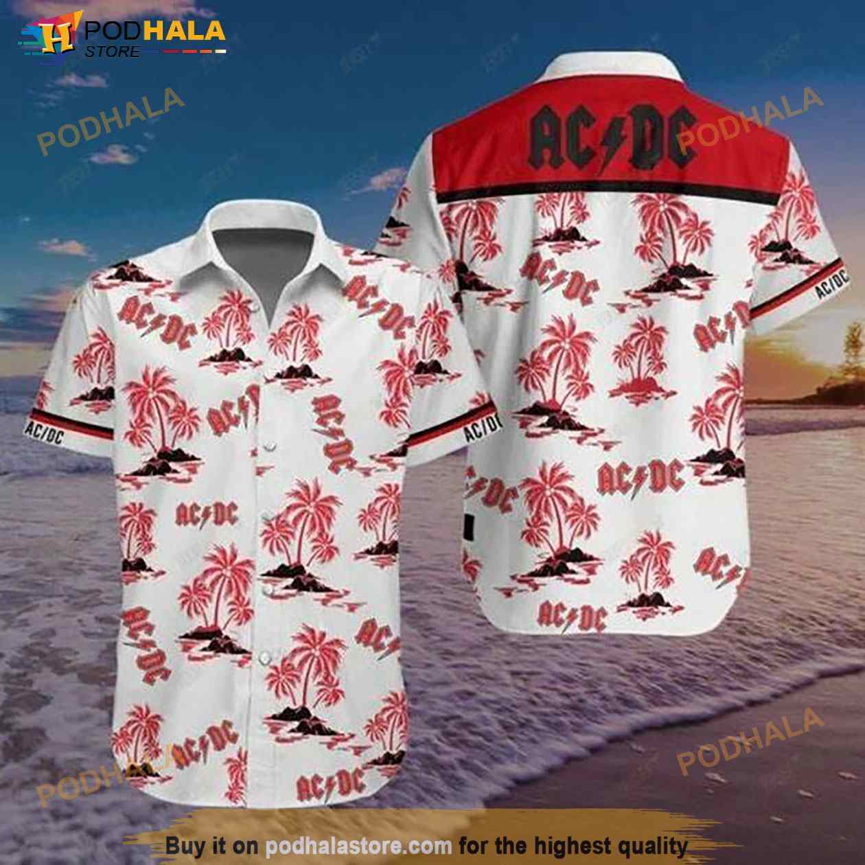 Acdc Hawaiian Shirt Acdc Hawaiian Shirt