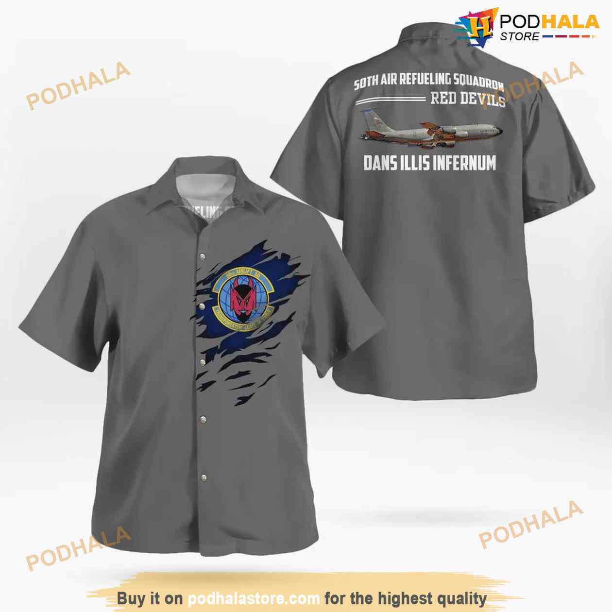 Air Force 50th Air Refueling Squadron 6th Operations Group Boeing Kc-135r Stratotanker Hawaiian Shirt For Men And Women Air Force 50th Air Refueling Squadron 6th Operations Group Boeing Kc-135r Stratotanker Hawaiian Shirt For Men And Women