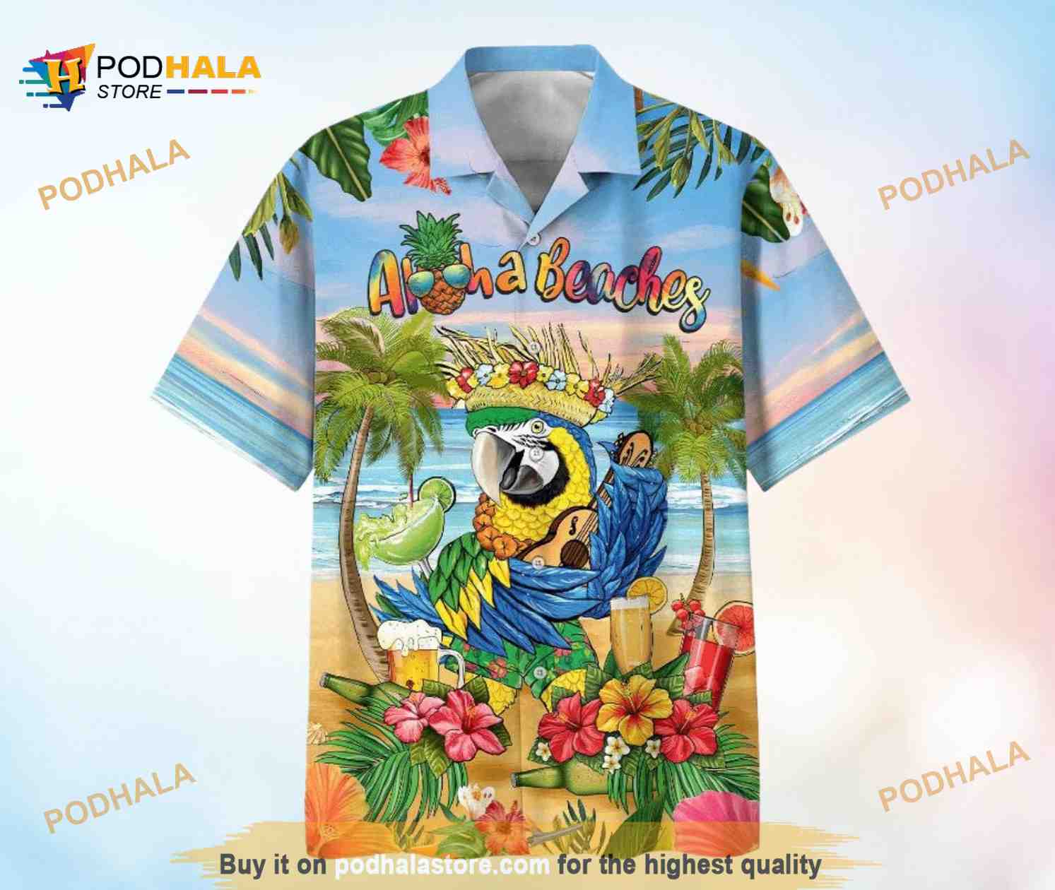 Aloha Beaches Summer Time Funny Hawaiian Shirt Aloha Beaches Summer Time Funny Hawaiian Shirt
