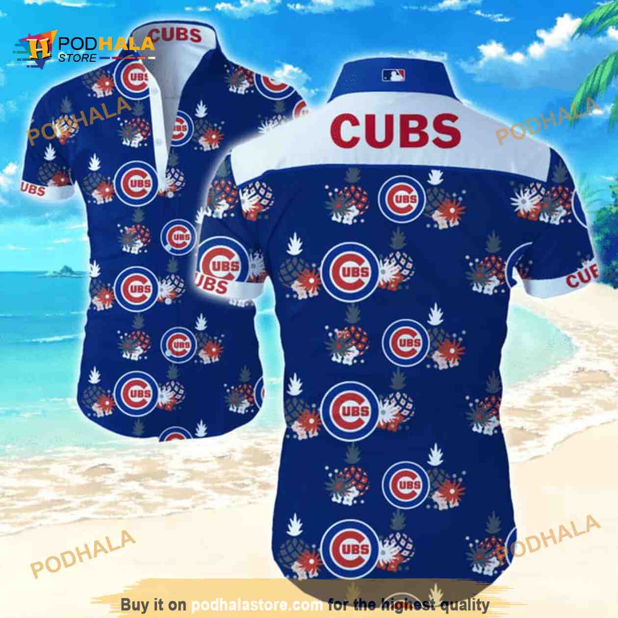 Aloha Chicago Cubs MLB Hawaiian Shirt Aloha Chicago Cubs MLB Hawaiian Shirt