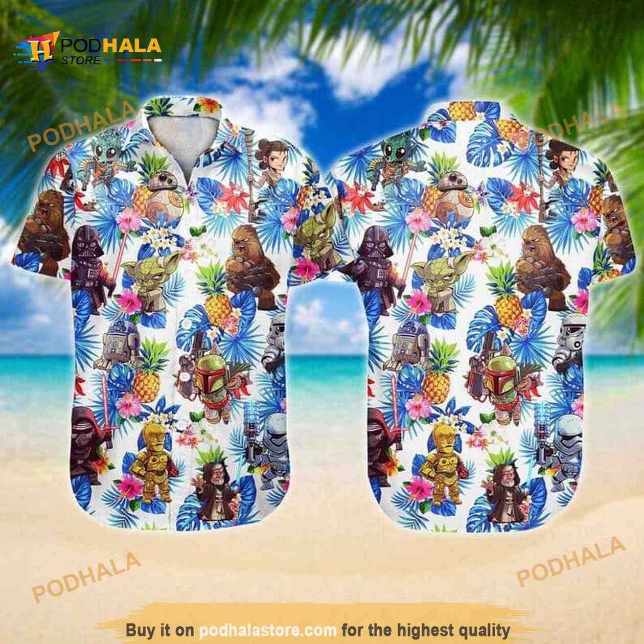 Aloha Darth Vader Yoda R2 – D2 Star Wars Funny Hawaiian Shirt Aloha Darth Vader Yoda R2 – D2 Star Wars Funny Hawaiian Shirt
