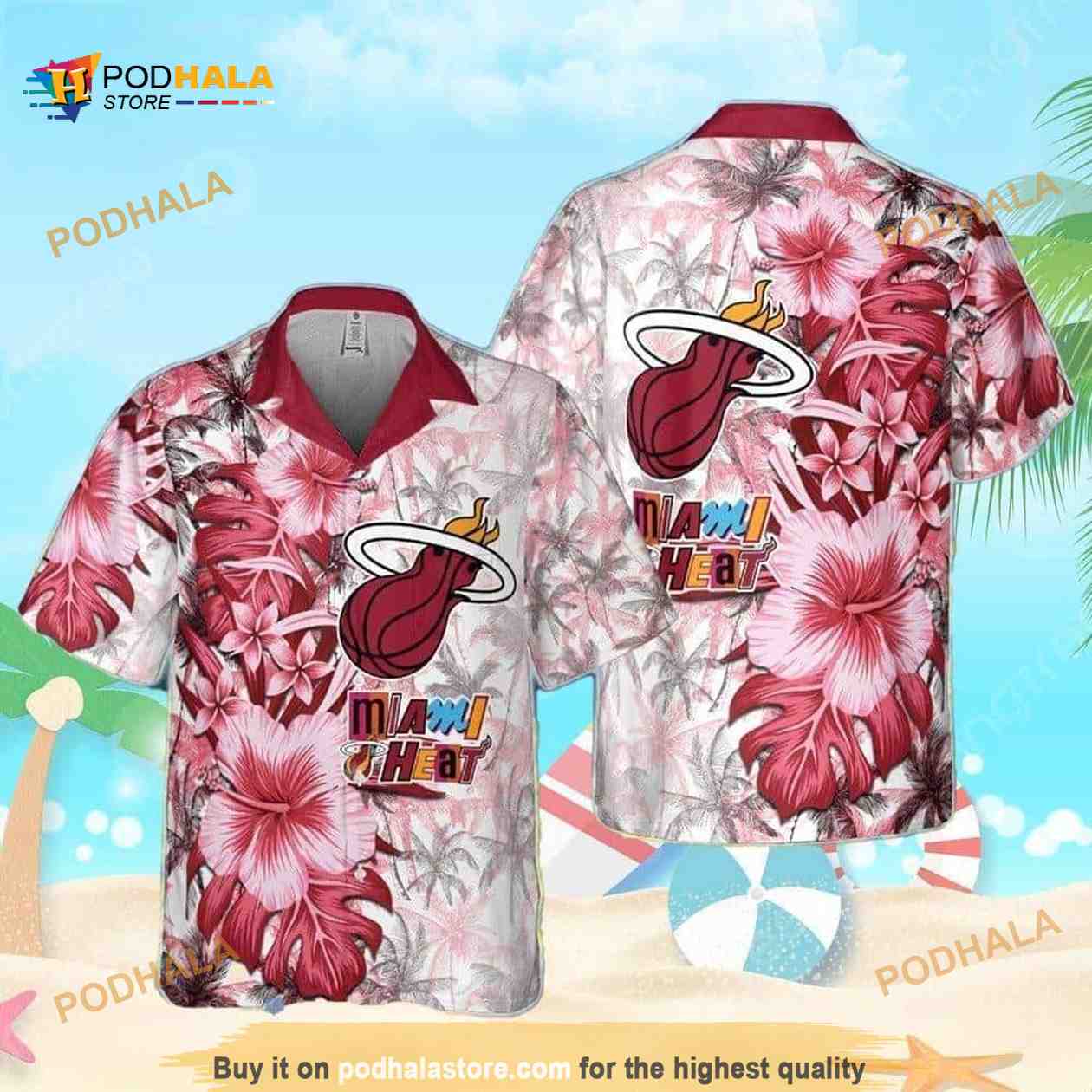 Aloha Miami Heat Funny Hawaiian Shirt Tropical Pattern Best Beach Gift Aloha Miami Heat Funny Hawaiian Shirt Tropical Pattern Best Beach Gift