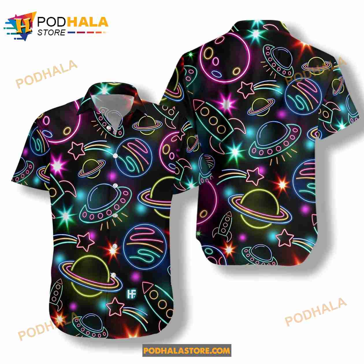 Amazing Space Summer Hawaiian Shirt Amazing Space Summer Hawaiian Shirt