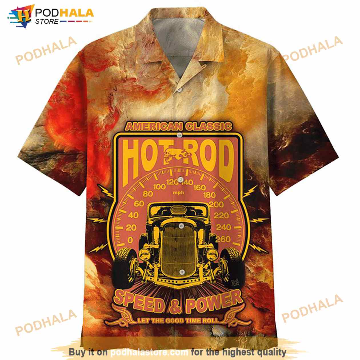 American Classic Hot Rod Speed And Power Let The Good Time Roll Print Hawaiian Shirt American Classic Hot Rod Speed And Power Let The Good Time Roll Print Hawaiian Shirt