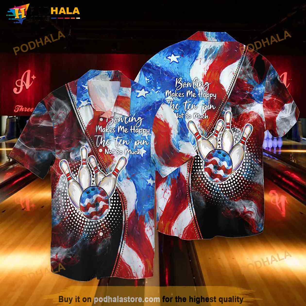 American Flag Bowling Makes Me Happy The Ten Pin Not So Much Hawaiian Shirt American Flag Bowling Makes Me Happy The Ten Pin Not So Much Hawaiian Shirt