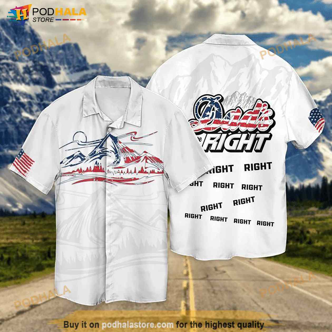 American Flag Dads Are Always Right Hawaiian Shirt American Flag Dads Are Always Right Hawaiian Shirt