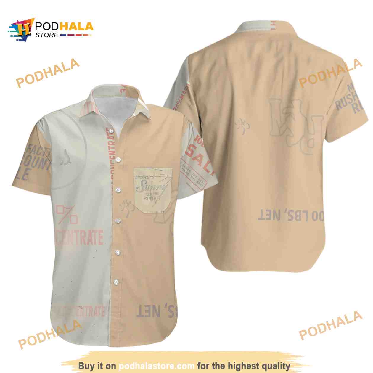 Antique Feedsack Patchwork Boxy Funny Hawaiian Shirt Antique Feedsack Patchwork Boxy Funny Hawaiian Shirt