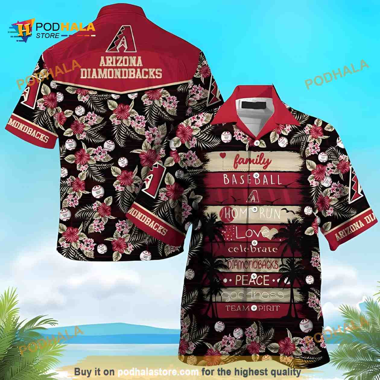 Arizona Diamondbacks MLB Hawaiian Shirt Arizona Diamondbacks MLB Hawaiian Shirt