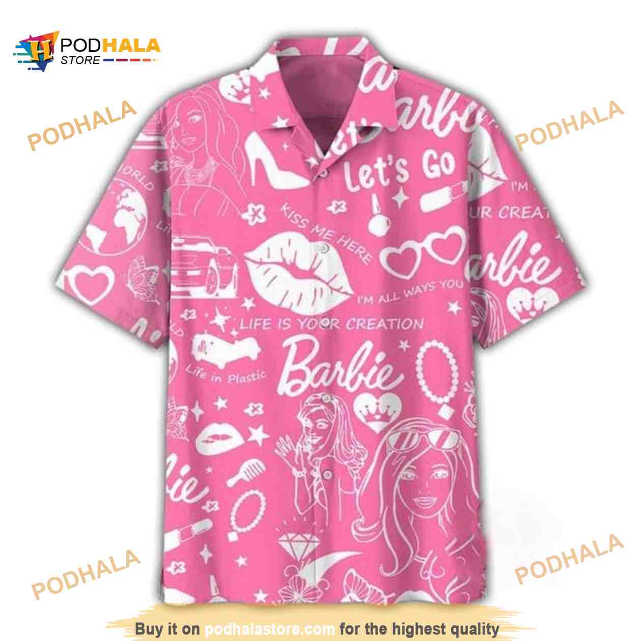 Barbie Funny Hawaiian Shirt Barbie Funny Hawaiian Shirt