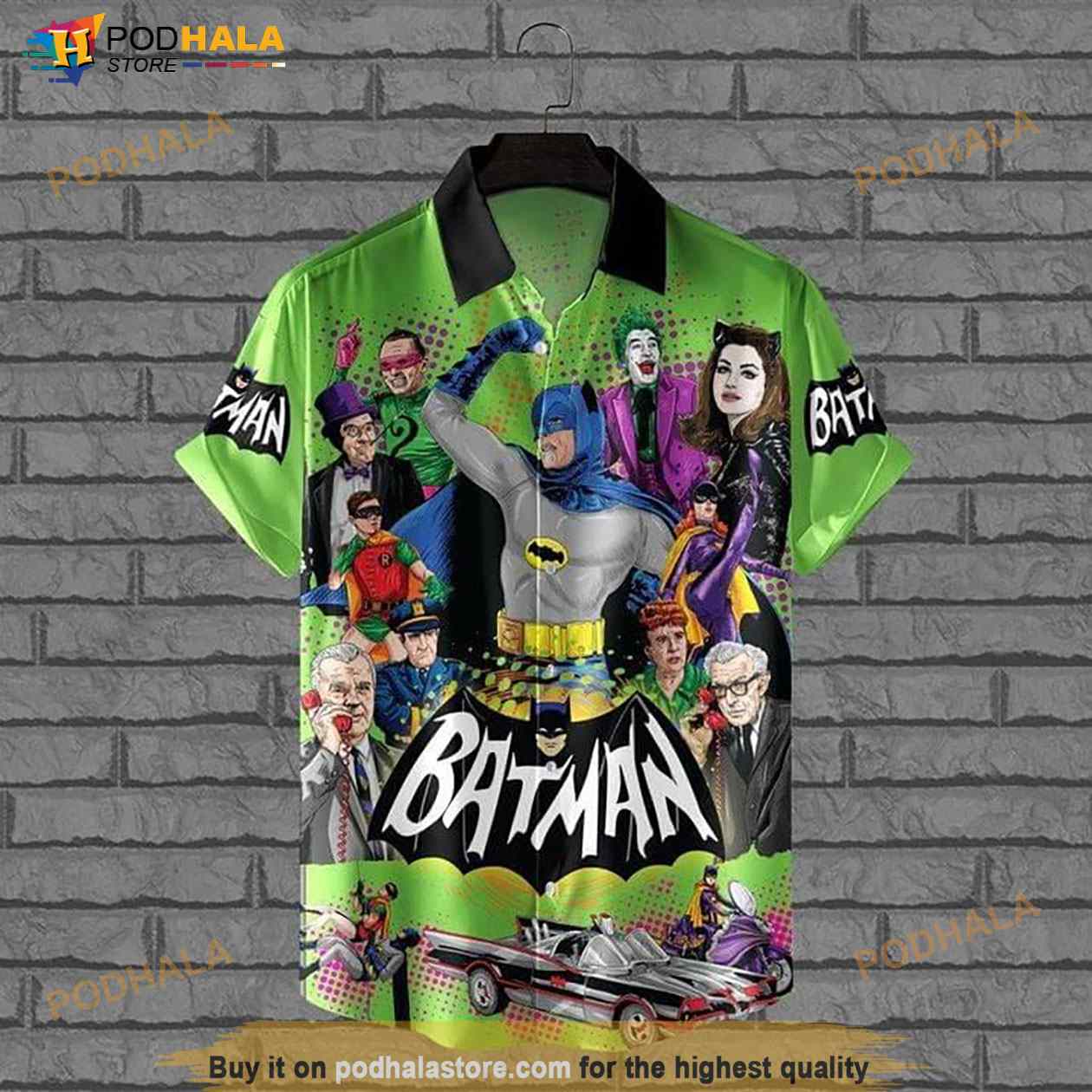 Batman 3 Print Hawaiian Shirt Batman 3 Print Hawaiian Shirt