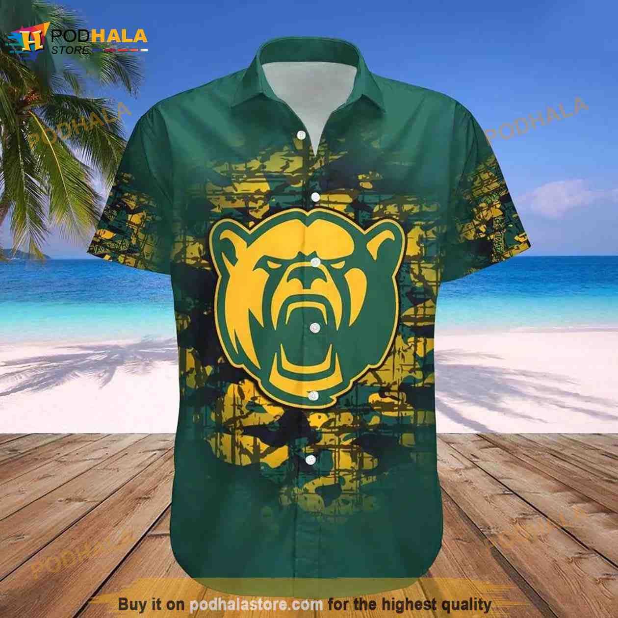 Baylor Bears Camouflage Vintage Hawaiian Shirt Baylor Bears Camouflage Vintage Hawaiian Shirt