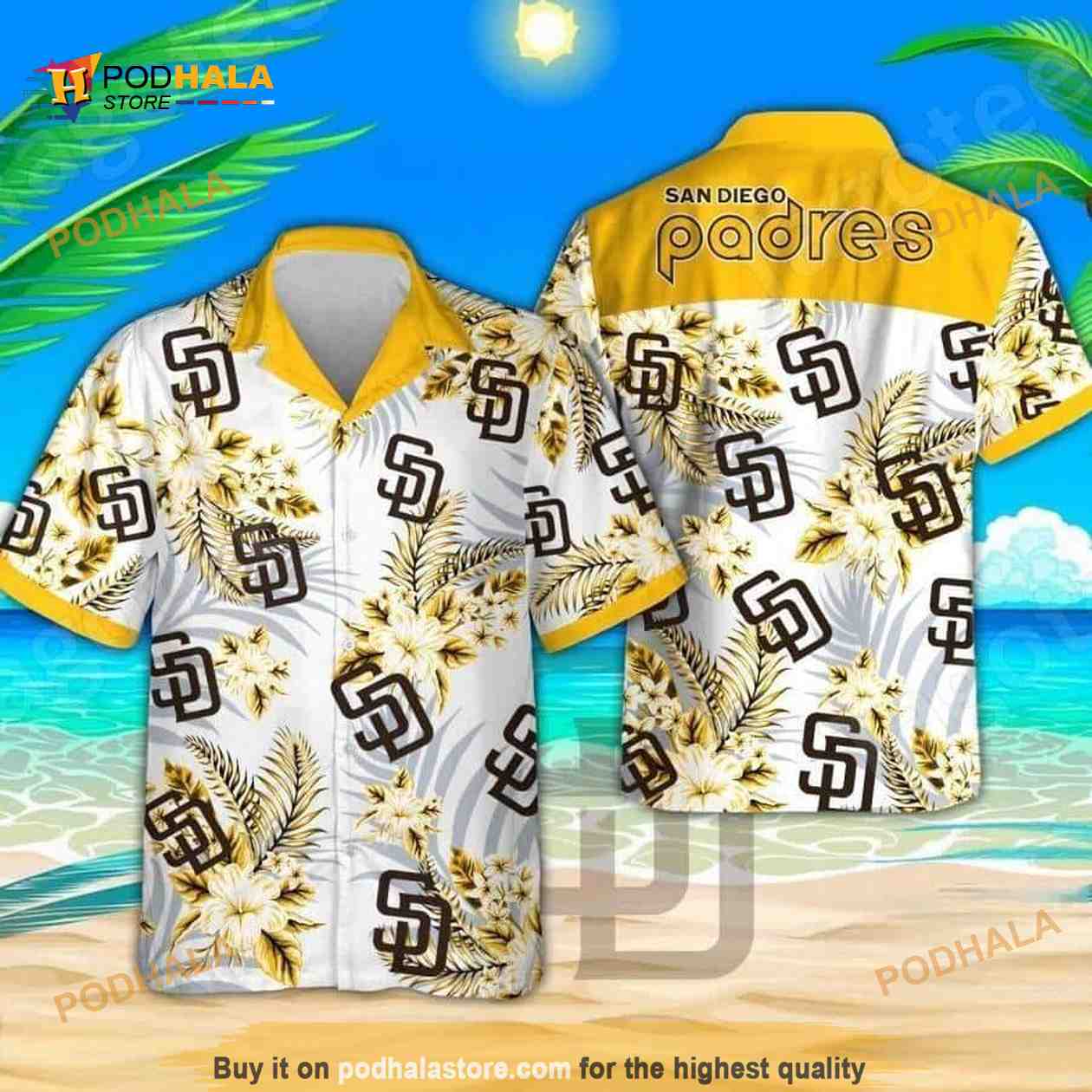 Beach Aloha MLB San Diego Padres Funny Hawaiian Shirt Flower Pattern Beach Aloha MLB San Diego Padres Funny Hawaiian Shirt Flower Pattern