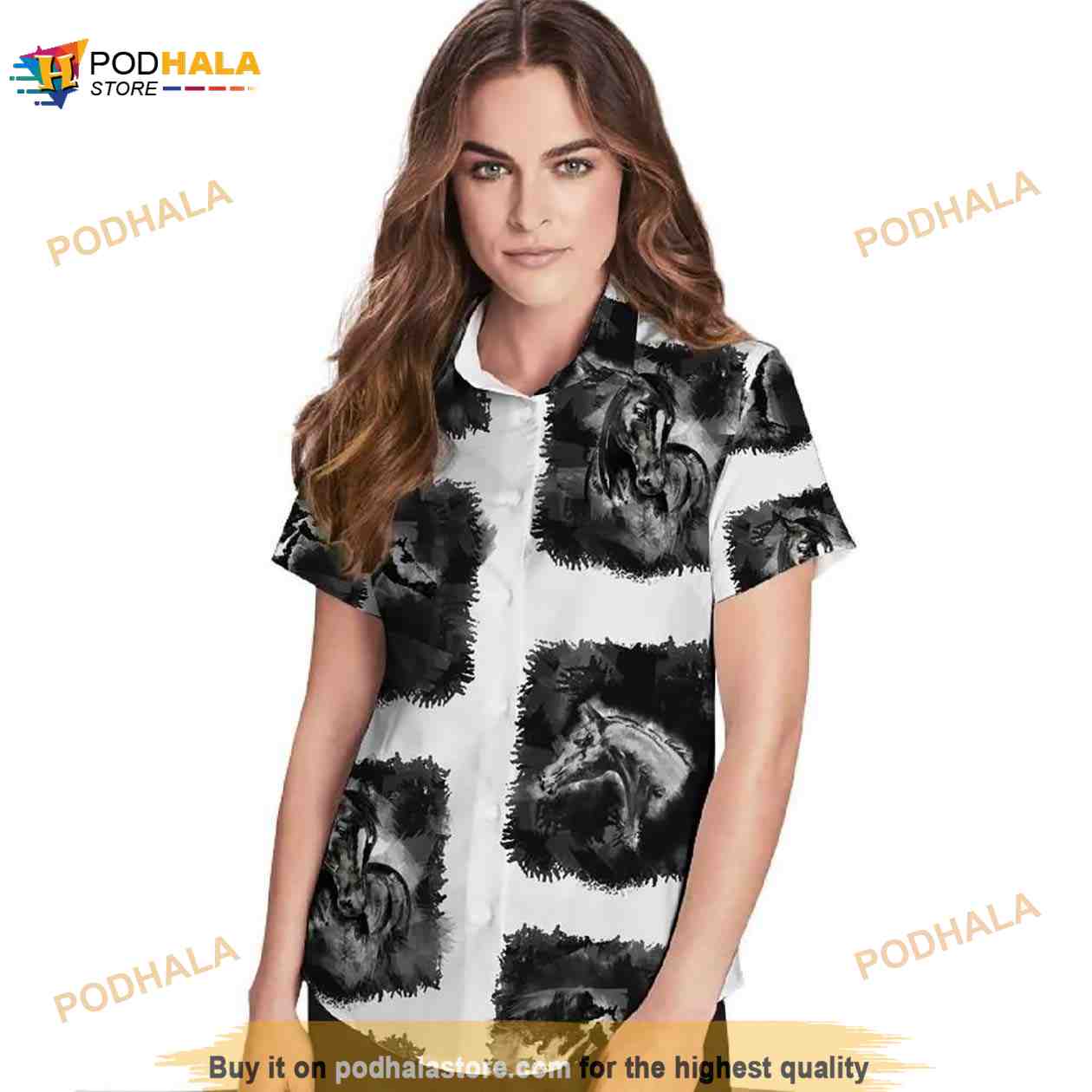 Beach Shirt Vintage Retro Horse Hawaiian Shirt For Animal Lovers Beach Shirt Vintage Retro Horse Hawaiian Shirt For Animal Lovers