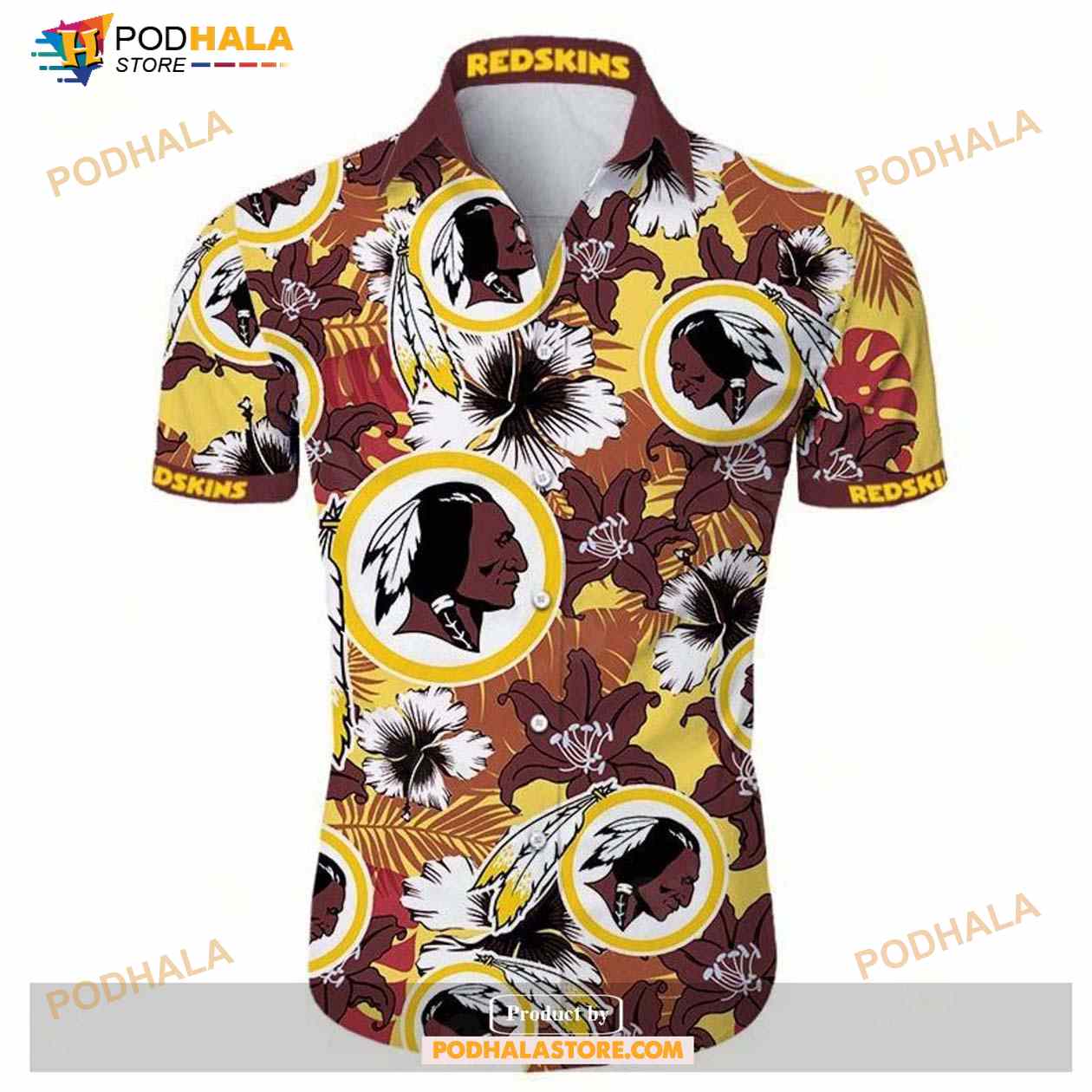 Beach Shirt Washington Redskins Hawaiian Shirt Short Sleeve For Fans Beach Shirt Washington Redskins Hawaiian Shirt Short Sleeve For Fans