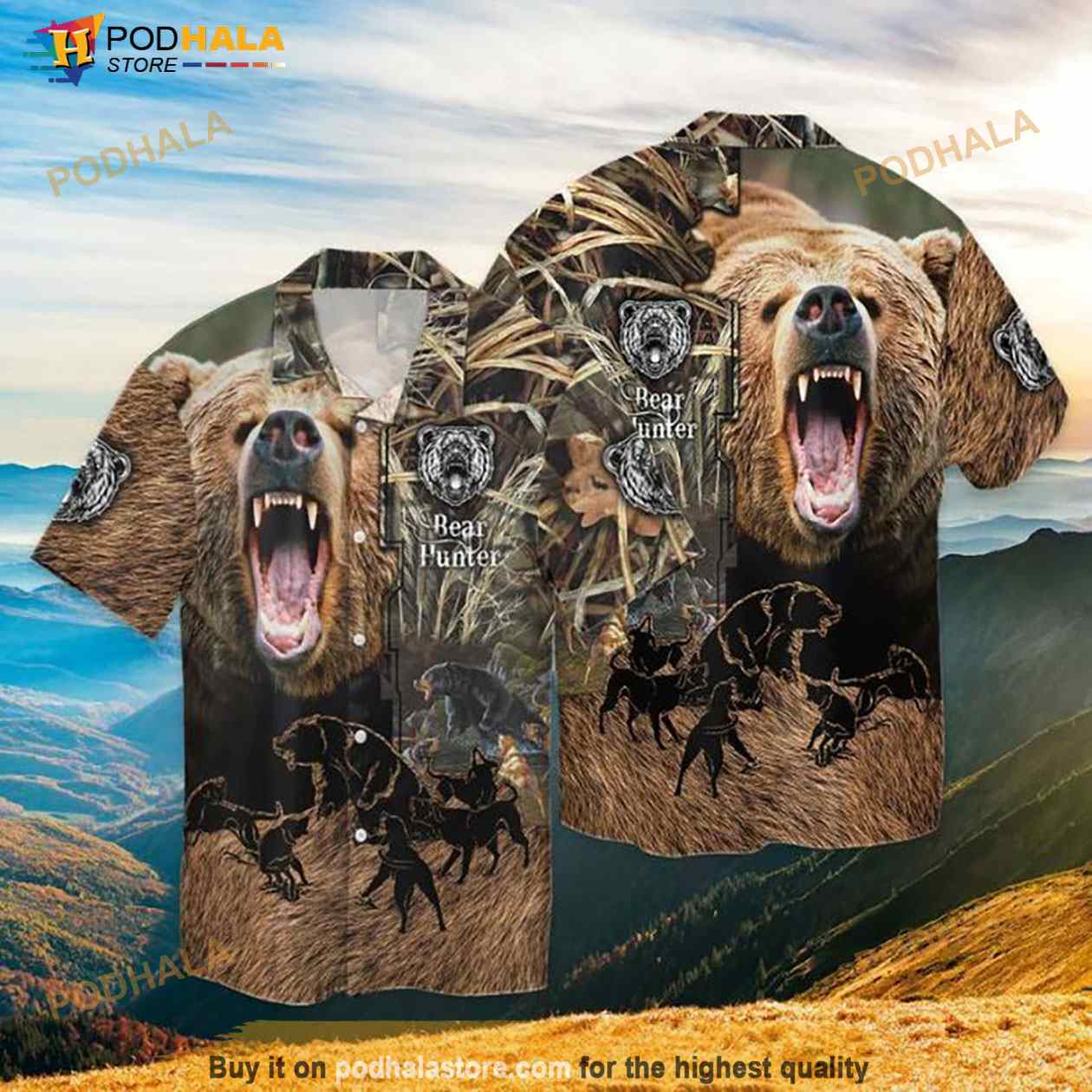 Bear Hunter Hawaiian Shirt Bear Hunter Hawaiian Shirt