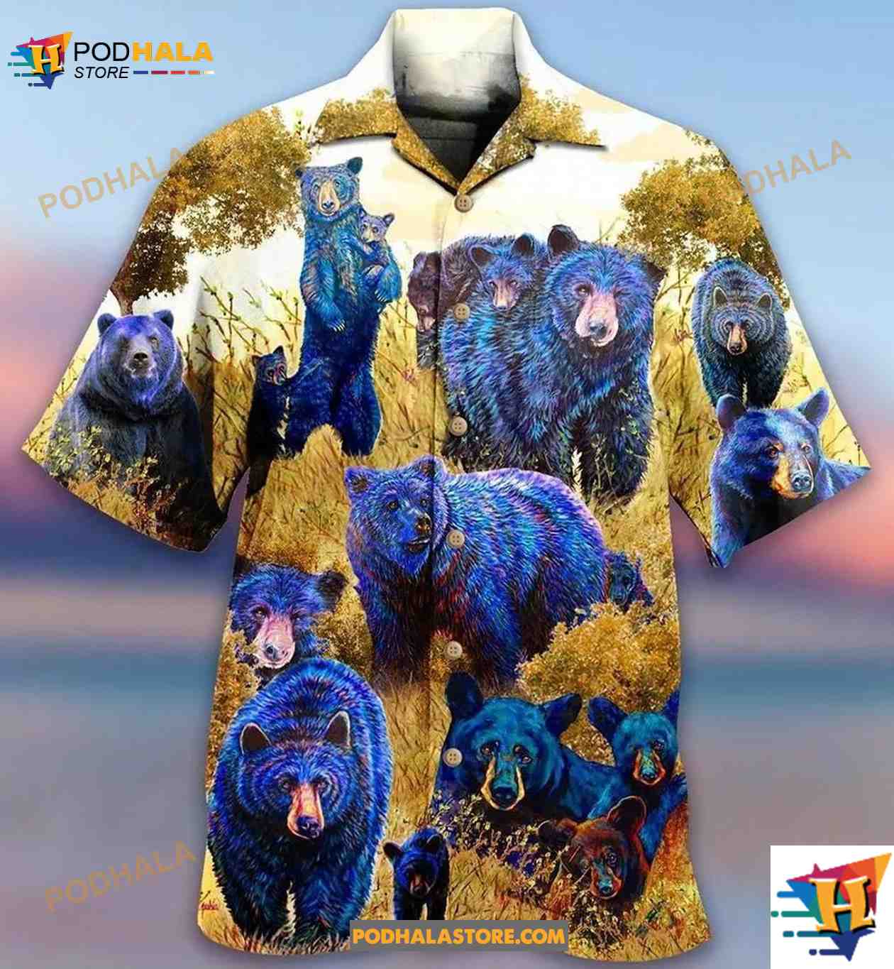 Bear Love Animals Hawaiian Shirt Bear Love Animals Hawaiian Shirt