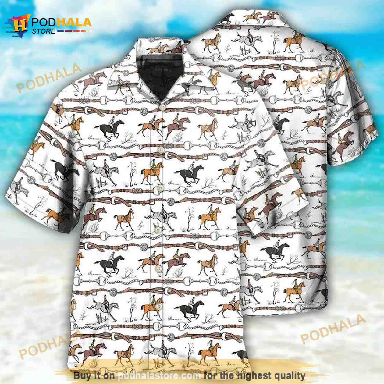Beautiful Horse Jumping Hawaiian Shirt Beautiful Horse Jumping Hawaiian Shirt