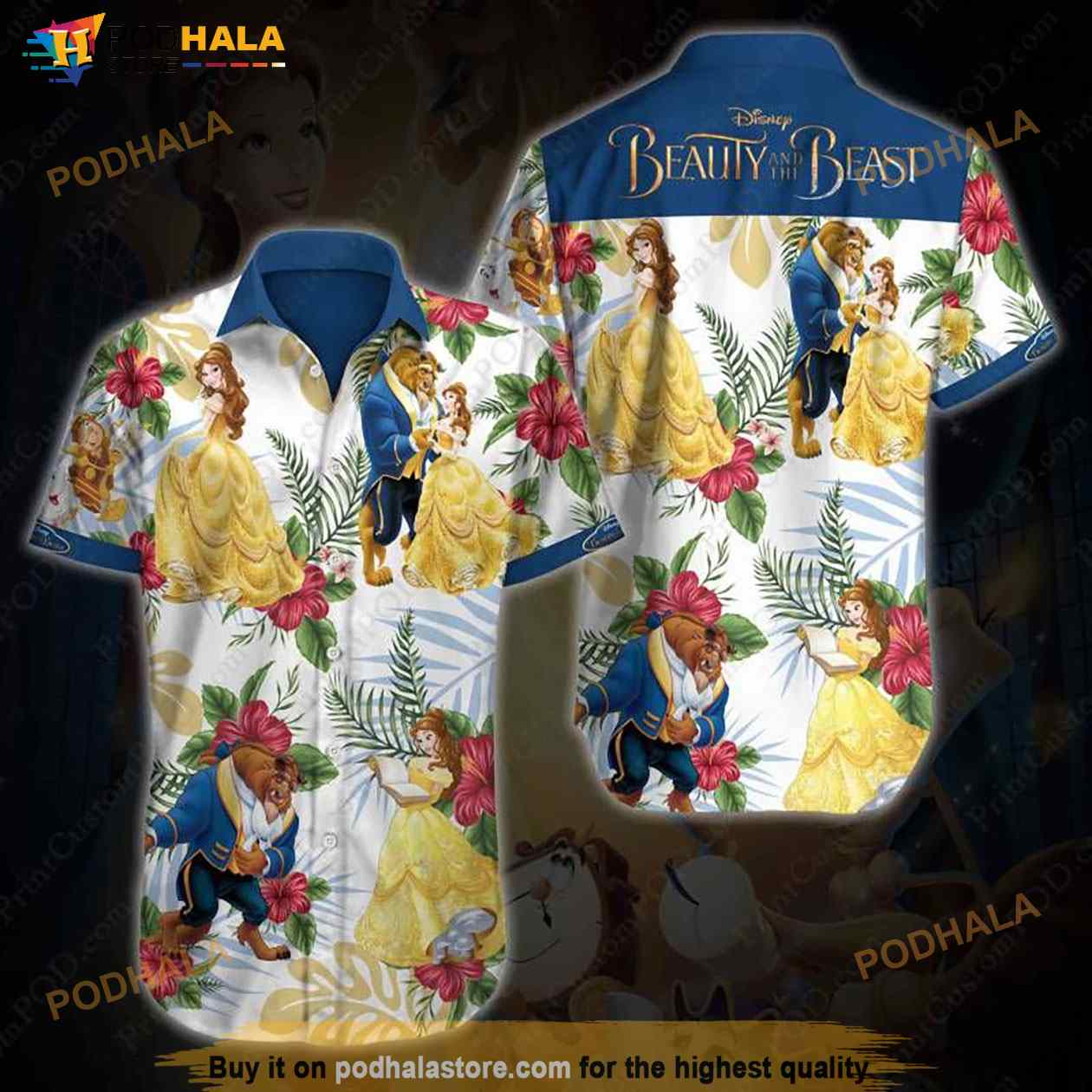Beauty And The Beast Hawaiian Shirt Beauty And The Beast Hawaiian Shirt