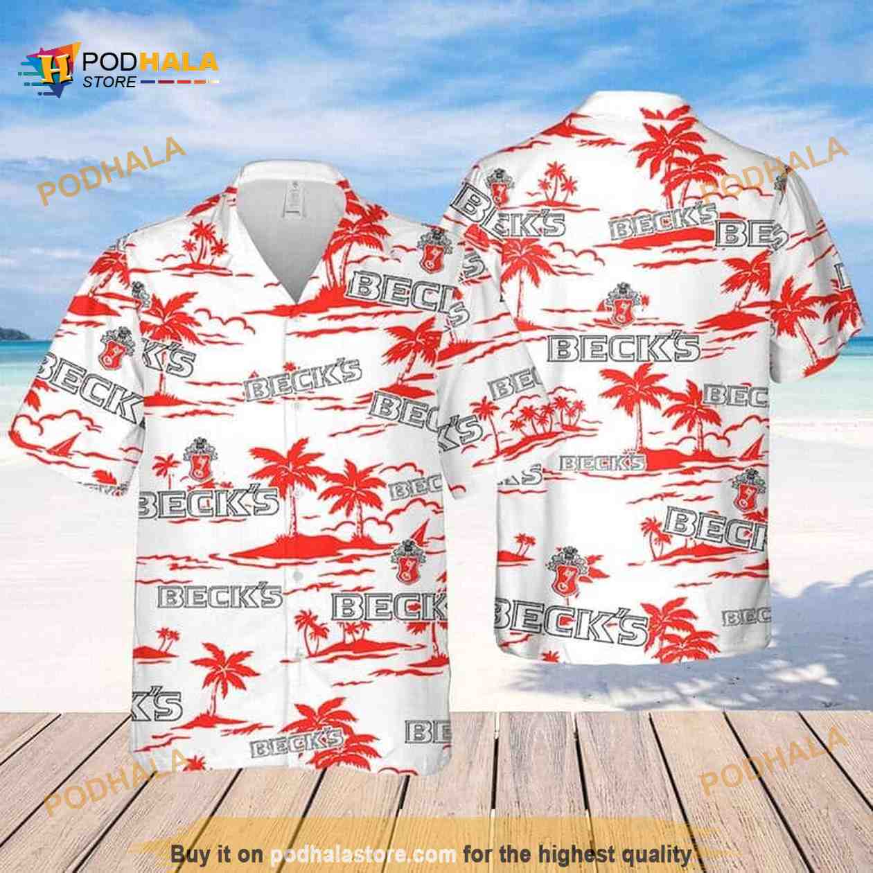 Beck’s Beer Funny Hawaiian Shirt Beach Gift For Friend Beck’s Beer Funny Hawaiian Shirt Beach Gift For Friend